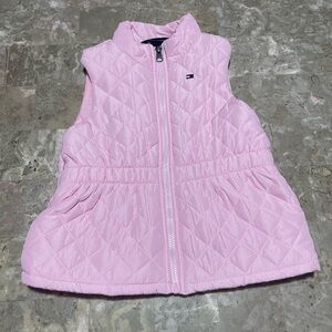 Tommy Hilfiger Light Pink Quilted Kids Vest